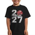 Class Of 2027 Cheer Red Senior 2027 Back To School Graphic Kid T-Shirt Class Of 2027 Cheer Red Senior 2027 Back To School Graphic Kid T-Shirt