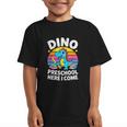 Dino Preschool Here I Come Cute Back To School Graphic Kid T-Shirt