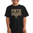 Fifth Grade Leopard Coquette Bow Back To School Women Girls Graphic Kid T-Shirt Fifth Grade Leopard Coquette Bow Back To School Women Girls Graphic Kid T-Shirt