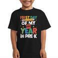 First Day Of My Last Year In Pre-k Back To School Graphic Kid T-Shirt First Day Of My Last Year In Pre-k Back To School Graphic Kid T-Shirt