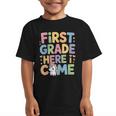 First Grade Here I Come Unicorn Back To School Graphic Kid T-Shirt