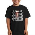 Football Fifth Grade First Day Of 5th Grade Back To School Graphic Kid T-Shirt