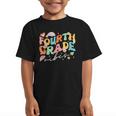 Fourth Grade Vibes 4th Grade Team Groovy Back To School Graphic Kid T-Shirt