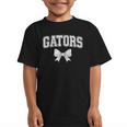 Gators High School Coquette Bow Gator Back To School Graphic Kid T-Shirt Gators High School Coquette Bow Gator Back To School Graphic Kid T-Shirt