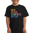 Gen Z Back To School New Grade Same Rizz No Cap Graphic Kid T-Shirt