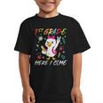 Girls Goose 1st Grade Here I Come Back To School Kids Graphic Kid T-Shirt Girls Goose 1st Grade Here I Come Back To School Kids Graphic Kid T-Shirt