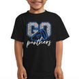 Go Cheer Panthers School Sports Name Spirit Back To School Graphic Kid T-Shirt Go Cheer Panthers School Sports Name Spirit Back To School Graphic Kid T-Shirt