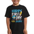 Happy First Day Of 4th Grade Student Back To School Graphic Kid T-Shirt Happy First Day Of 4th Grade Student Back To School Graphic Kid T-Shirt