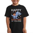 Happy First Day Of CollegeRex Dinosaur Back To School Graphic Kid T-Shirt Happy First Day Of CollegeRex Dinosaur Back To School Graphic Kid T-Shirt