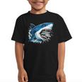 Kids Shark With School Books Back To School Shark Lovers Graphic Kid T-Shirt Kids Shark With School Books Back To School Shark Lovers Graphic Kid T-Shirt