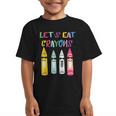 Kindergarten Back To School Crayons Let's Eat Crayon Graphic Kid T-Shirt Kindergarten Back To School Crayons Let's Eat Crayon Graphic Kid T-Shirt