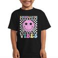 Kindergarten Vibes Groovy Back To School Kinder Girls Kids Graphic Kid T-Shirt