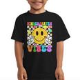 Kindergarten Vibes Smile Face Back To School Kinder Girl Kid Graphic Kid T-Shirt Kindergarten Vibes Smile Face Back To School Kinder Girl Kid Graphic Kid T-Shirt