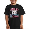 Kitten Back To School Girls Preschool Cat Lover Graphic Kid T-Shirt
