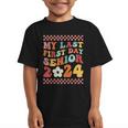 My Last First Day Senior 2024 Back To School Class Of 2024 Graphic Kid T-Shirt My Last First Day Senior 2024 Back To School Class Of 2024 Graphic Kid T-Shirt