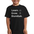 Learn Grow Bismillah – Islamic Back To School Graphic Kid T-Shirt