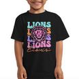 Lion Mascot Back To School Spirit Sports Men Women Groovy Graphic Kid T-Shirt Lion Mascot Back To School Spirit Sports Men Women Groovy Graphic Kid T-Shirt