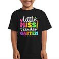 Little Miss Kindergarten Kids Girls Pencil Back To School Graphic Kid T-Shirt