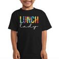 Lunch Lady For Work Tie Dye Back To School Appreciation Day Graphic Kid T-Shirt Lunch Lady For Work Tie Dye Back To School Appreciation Day Graphic Kid T-Shirt