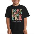 Math Coach In My Back To School Era Women Groovy Graphic Kid T-Shirt Math Coach In My Back To School Era Women Groovy Graphic Kid T-Shirt