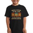 Media Center Is My Jam Library Reading Back To School Graphic Kid T-Shirt Media Center Is My Jam Library Reading Back To School Graphic Kid T-Shirt