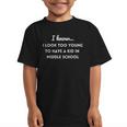 Mom Middle School Mama Mother Back To School Sarcastic Graphic Kid T-Shirt Mom Middle School Mama Mother Back To School Sarcastic Graphic Kid T-Shirt