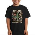 Nacho Average School Counselor Cactus Back To School Graphic Kid T-Shirt
