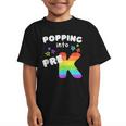 Popping Into Pre K Kid's Back To School Pop It Fidget Toy Graphic Kid T-Shirt