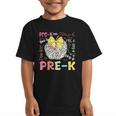 Pre-K Typography First Day Back To School Leopard Apple Graphic Kid T-Shirt