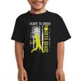 Ready To Crush Fourth Grade Softball USA Flag Back To School Graphic Kid T-Shirt