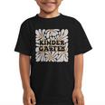 Retro Flower Power Squared Kindergarten Back To School Graphic Kid T-Shirt