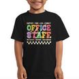 Retro Groovy Office Staff Life Flowers Back To School Graphic Kid T-Shirt Retro Groovy Office Staff Life Flowers Back To School Graphic Kid T-Shirt