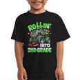 Rollin' Into 2nd Grade Monster Truck Back To School Boys Graphic Kid T-Shirt