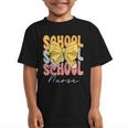 School Nurse Groovy Coquette Bow Cute Back To School Graphic Kid T-Shirt