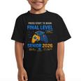 Senior Class Of 2026 Back To School Gamer Senior 2026 Graphic Kid T-Shirt Senior Class Of 2026 Back To School Gamer Senior 2026 Graphic Kid T-Shirt