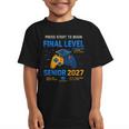 Senior Class Of 2027 Back To School Gamer Senior 2027 Graphic Kid T-Shirt Senior Class Of 2027 Back To School Gamer Senior 2027 Graphic Kid T-Shirt