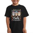 Teaching Owls On The Branch Back To School Graphic Kid T-Shirt Teaching Owls On The Branch Back To School Graphic Kid T-Shirt