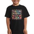 Teaching Science Is My Jam Retro Back To School Strawberry Graphic Kid T-Shirt