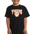 Tigers School Spirit Back To School O Graphic Kid T-Shirt Tigers School Spirit Back To School O Graphic Kid T-Shirt