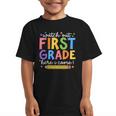 Watch Out First Grade Here I Come 1St Grade Back To School Graphic Kid T-Shirt Watch Out First Grade Here I Come 1St Grade Back To School Graphic Kid T-Shirt