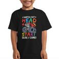 Watch Out HeadStart Here I Come Monster Truck Back To School Graphic Kid T-Shirt Watch Out HeadStart Here I Come Monster Truck Back To School Graphic Kid T-Shirt