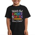 Watch Out Kindergarten Here I Come Back To School Kids Graphic Kid T-Shirt Watch Out Kindergarten Here I Come Back To School Kids Graphic Kid T-Shirt