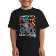 Watch Out Pre-K Here I Come Monster Truck Back To School Graphic Kid T-Shirt