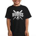 Wolves Baseball Back To School Spirit Graphic Kid T-Shirt Wolves Baseball Back To School Spirit Graphic Kid T-Shirt