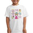Back To School Coquette School Bus Pencil Graphic Kid T-Shirt