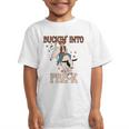 Buckin' Into Pre-K Back To School Cowboy Western Graphic Kid T-Shirt Buckin' Into Pre-K Back To School Cowboy Western Graphic Kid T-Shirt