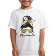 Bus Driver Life Messy Bun Back To School Bus Driver Graphic Kid T-Shirt
