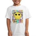 Girls 1st Grade Vibes Smile Face Back To School First Grade Graphic Kid T-Shirt Girls 1st Grade Vibes Smile Face Back To School First Grade Graphic Kid T-Shirt