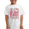 Girls 2nd Grade Vibes Coquette Pink Bow Back To School Graphic Kid T-Shirt