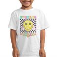 Girls 2nd Grade Vibes Smile Face Back To School Second Grade Graphic Kid T-Shirt Girls 2nd Grade Vibes Smile Face Back To School Second Grade Graphic Kid T-Shirt